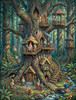 Sunsout Gnomes Hard at Work 500 Piece Jigsaw Puzzle for Adults - Finished Size: 18" x 24" by Artist: Grateful Licensing