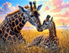Sunsout Giraffe Meadow 500 Piece Jigsaw Puzzle for Adults - Finished Size: 18" x 24" by Artist: Tabz Jones