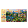 SUNSOUT INC - Cozy Lake House - 300 pc Jigsaw Puzzle by Artist: Image World - Finished Size 16" x 26" - MPN# 42923