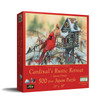SUNSOUT INC - Cardinal's Rustic Retreat - 500 pc Jigsaw Puzzle by Artist: Janene Grende - Finished Size 13" x 19" - MPN# 30624