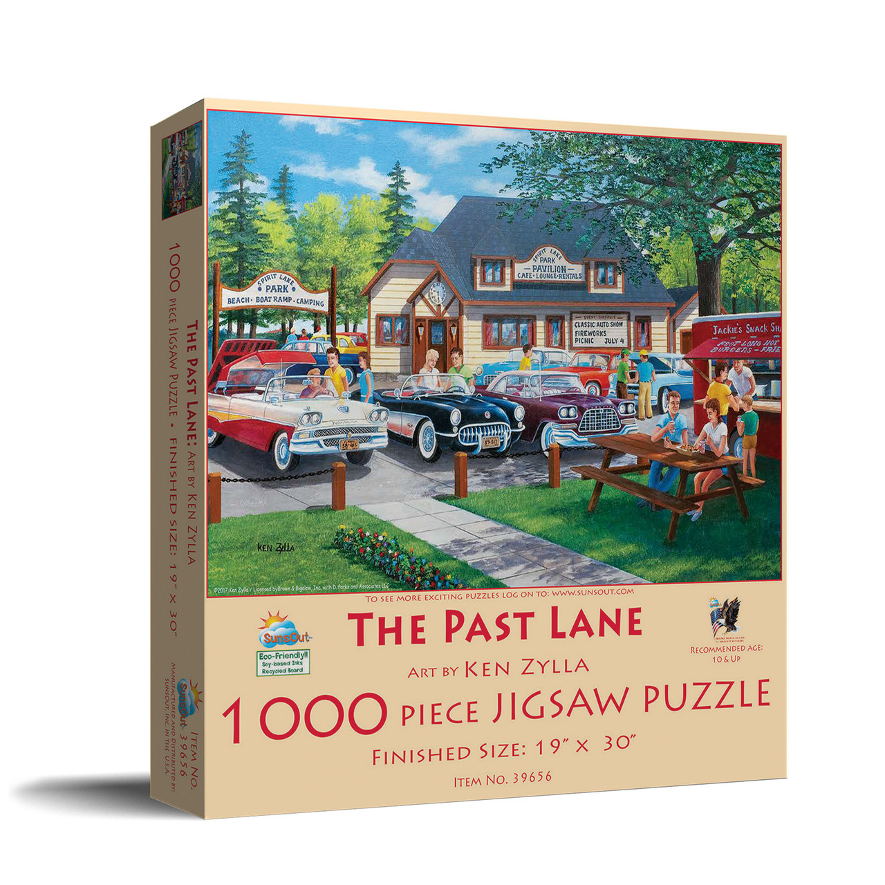 SUNSOUT INC - The Past Lane - 1000 pc Jigsaw Puzzle by Artist: Ken