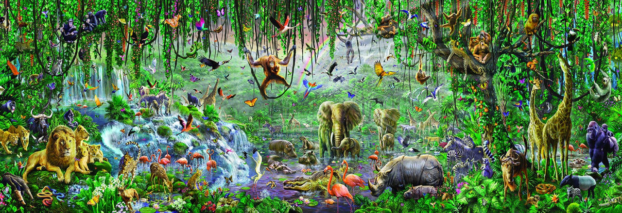 SUNSOUT INC - African Mural - 500 pc Jigsaw Puzzle by Artist