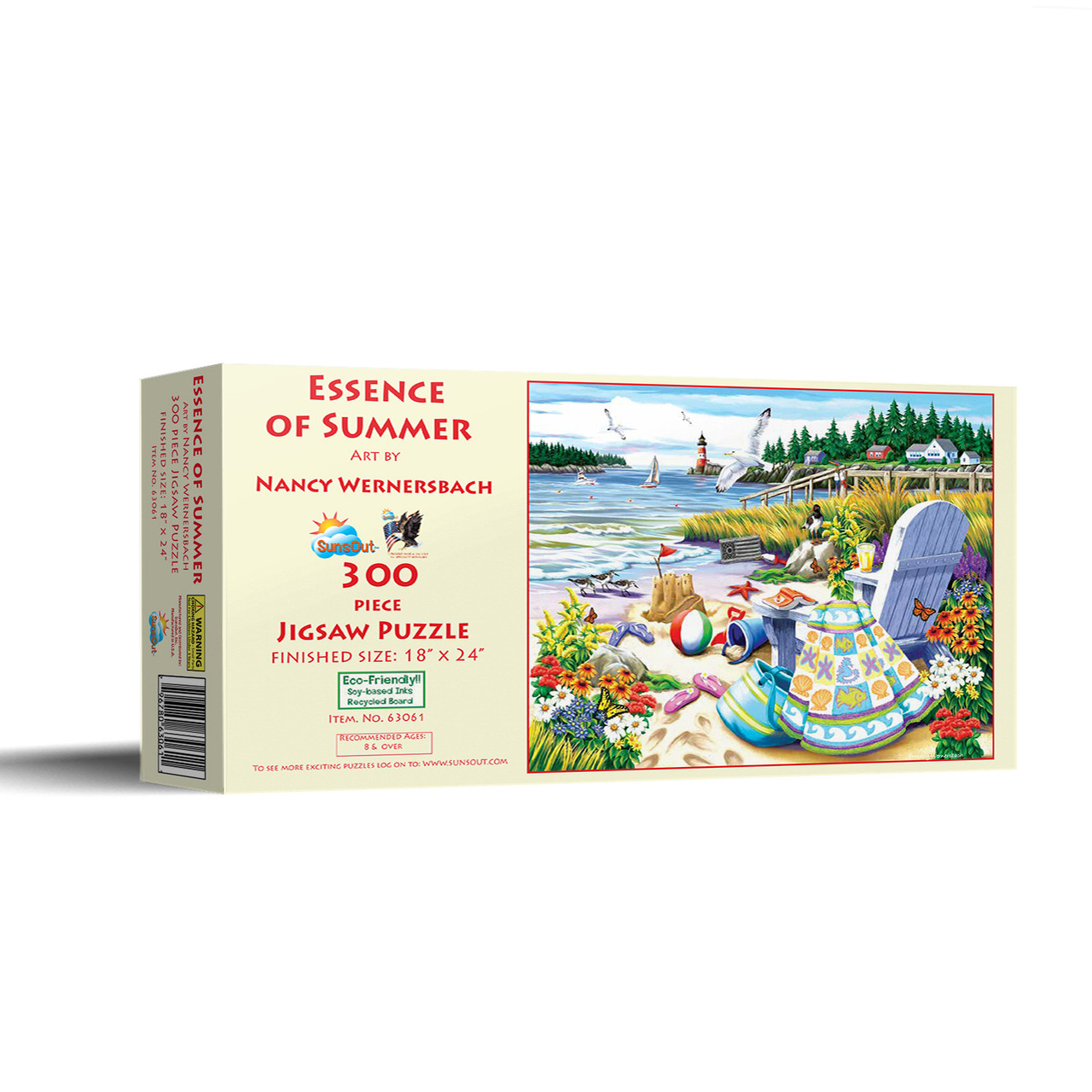 SUNSOUT INC - Essence of Summer - 300 pc Jigsaw Puzzle by Artist: Nancy  Wernersbach - Finished Size 18