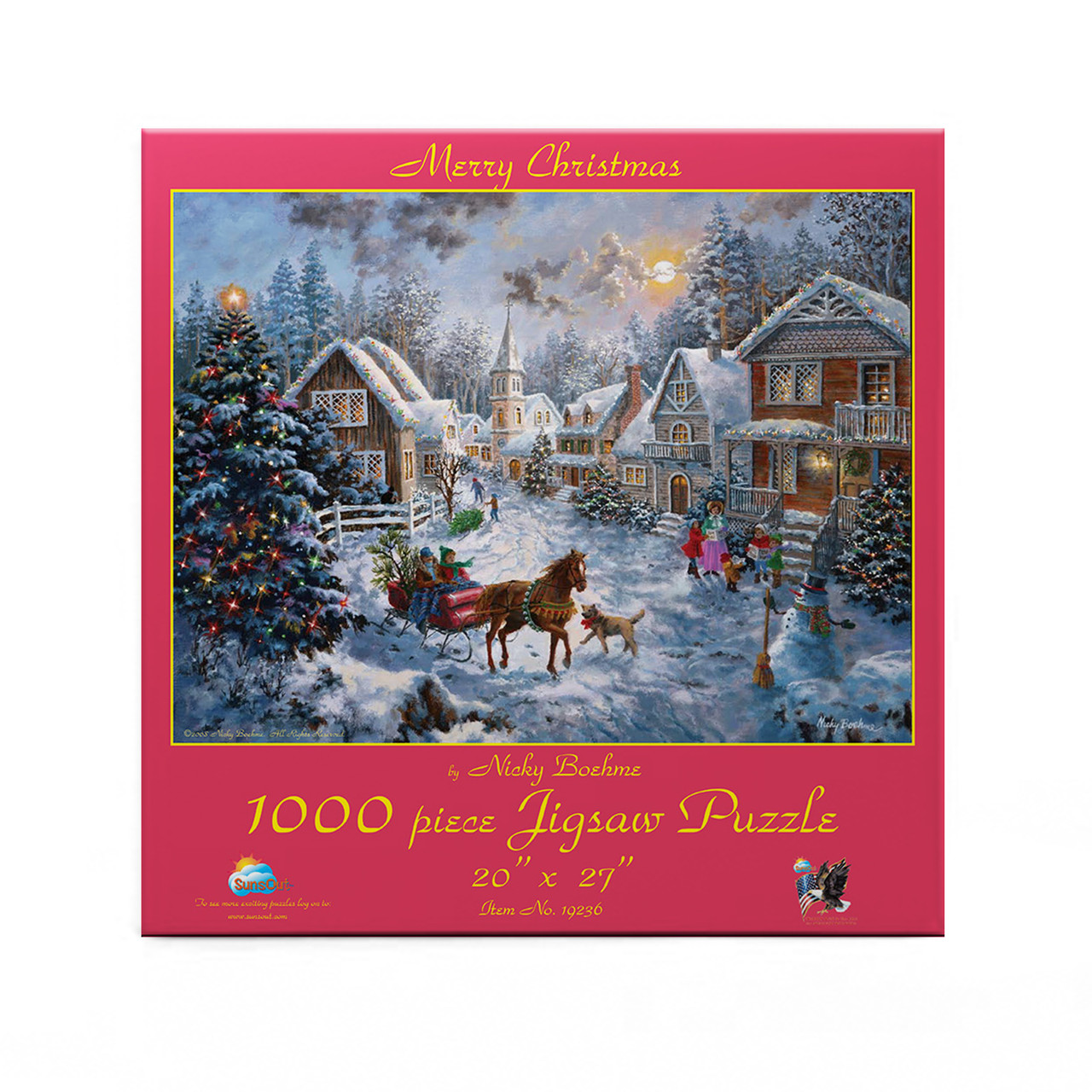 Christmas Cottage 1000 Piece Jigsaw Puzzle