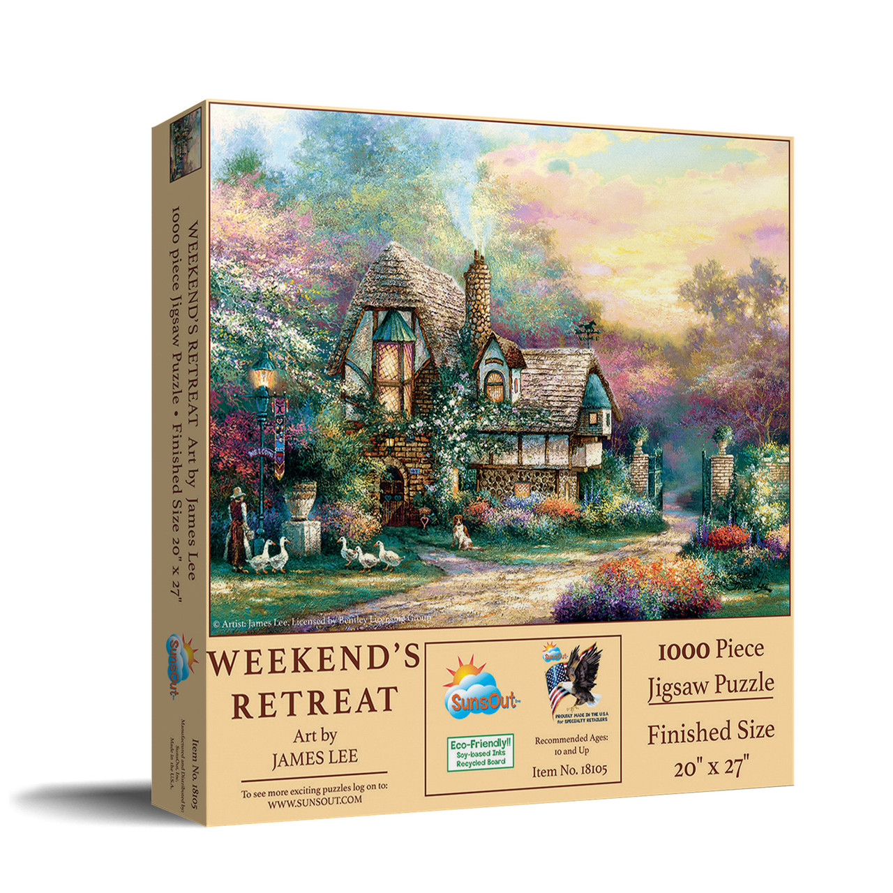 Log House Retreat 1000 Piece Jigsaw Puzzle