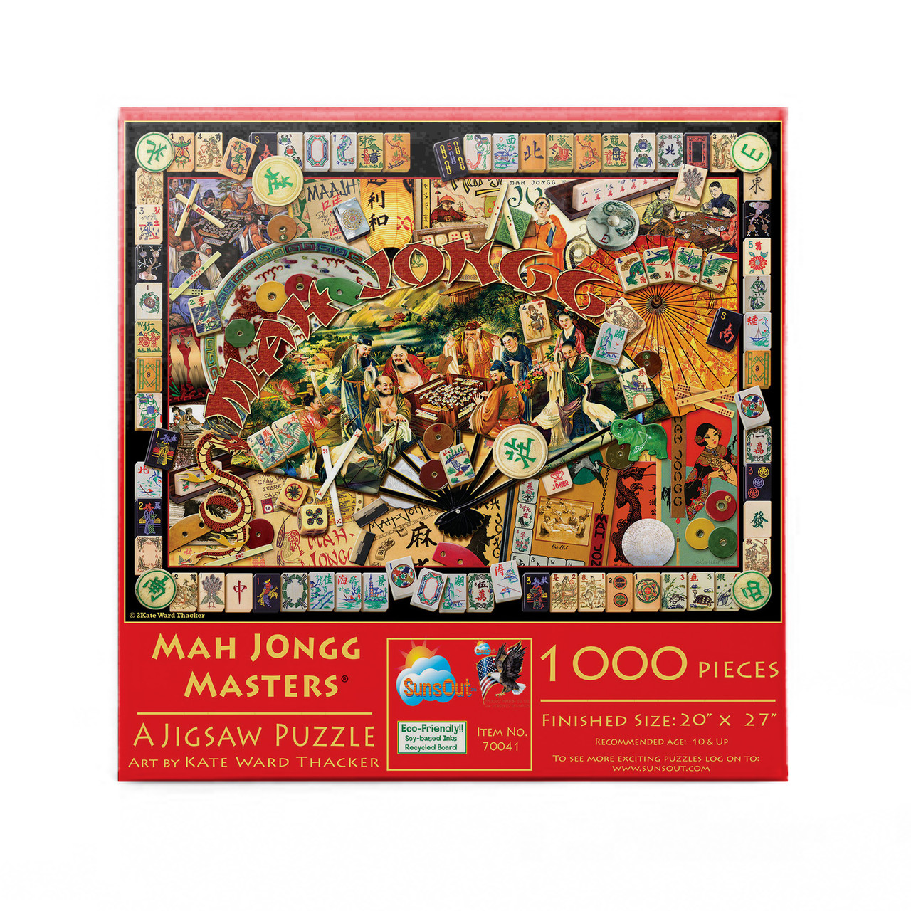 SUNSOUT INC - Mah Jongg Masters - 1000 pc Jigsaw Puzzle by Artist