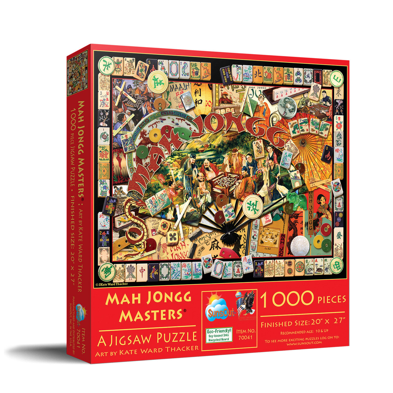 SUNSOUT INC - Mah Jongg Masters - 1000 pc Jigsaw Puzzle by Artist