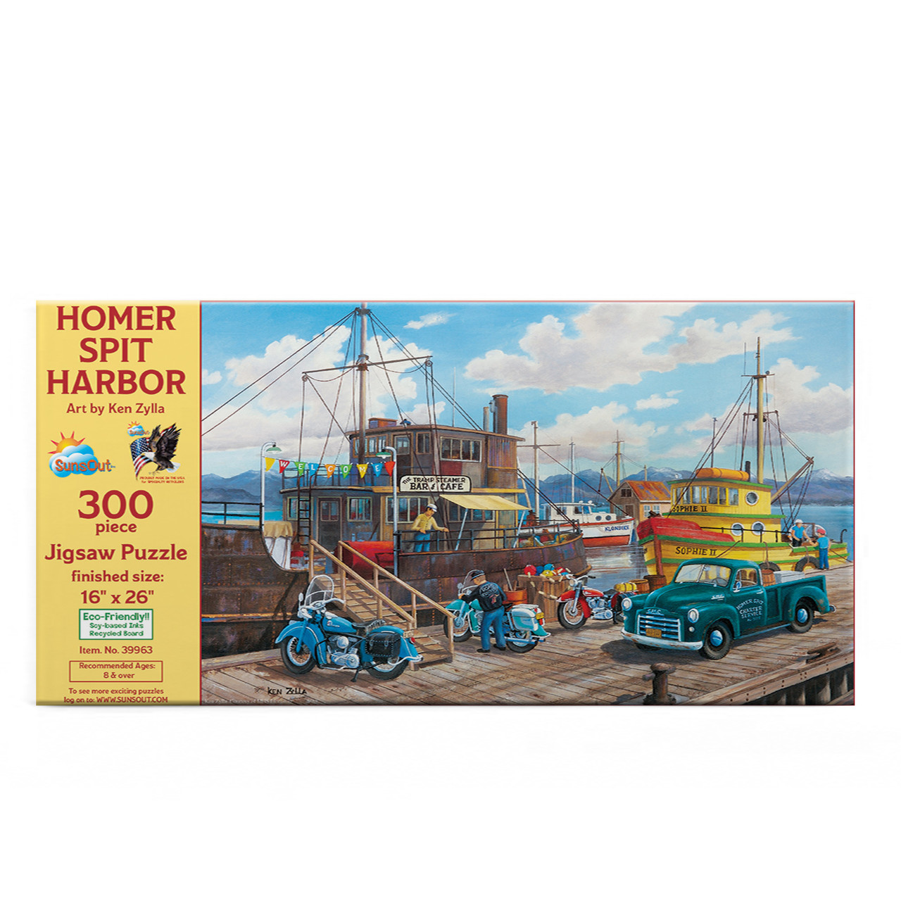 SUNSOUT INC - Homer Spit Harbor - 300 pc Jigsaw Puzzle by Artist
