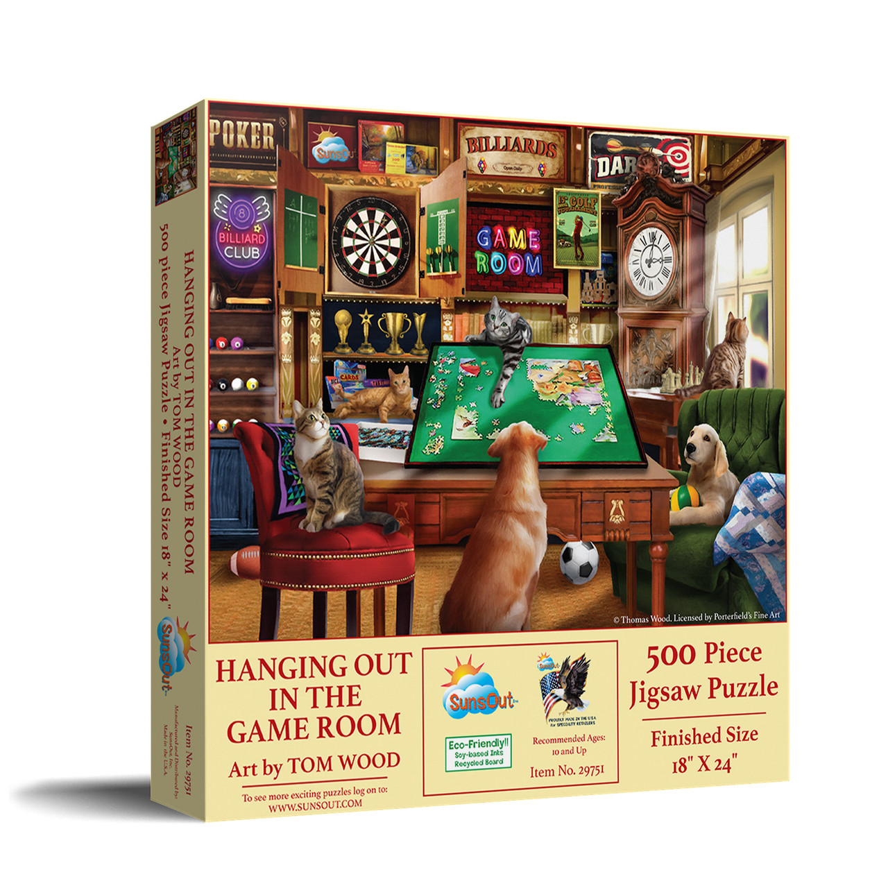 Lounge Dogs 500 Piece Puzzle