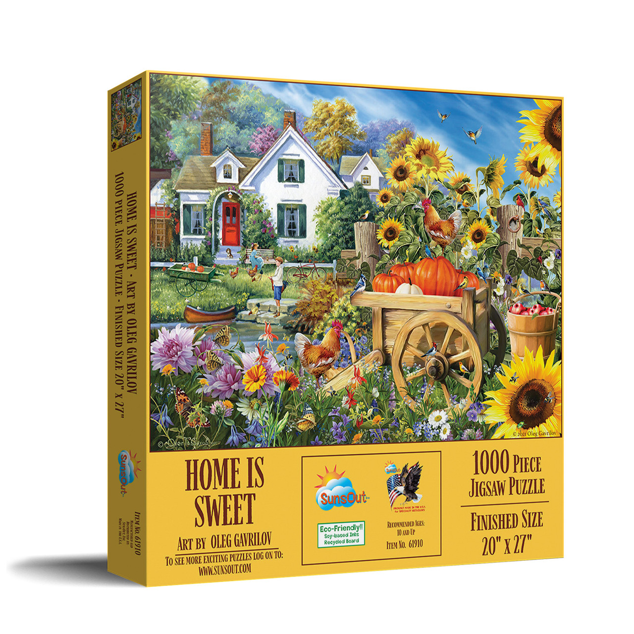 SUNSOUT INC - Home is Sweet - 1000 pc Jigsaw Puzzle by Artist