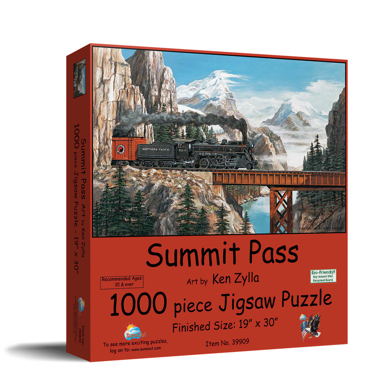 SUNSOUT INC - Summit Pass - 1000 pc Jigsaw Puzzle by Artist: Ken