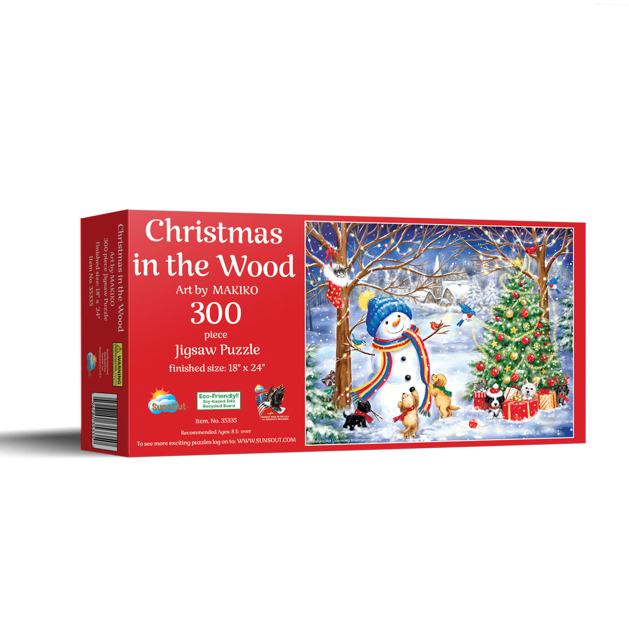 SUNSOUT INC - Christmas in the Wood - 300 pc Jigsaw Puzzle