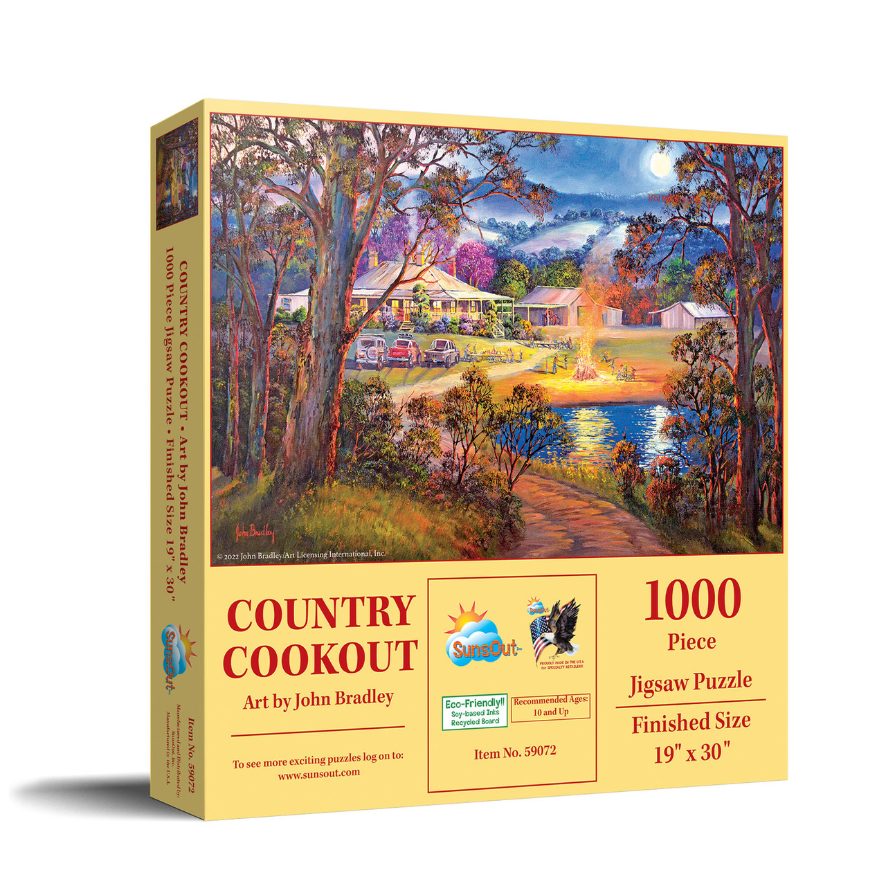 SUNSOUT INC - Country Cookout - 1000 pc Jigsaw Puzzle by Artist