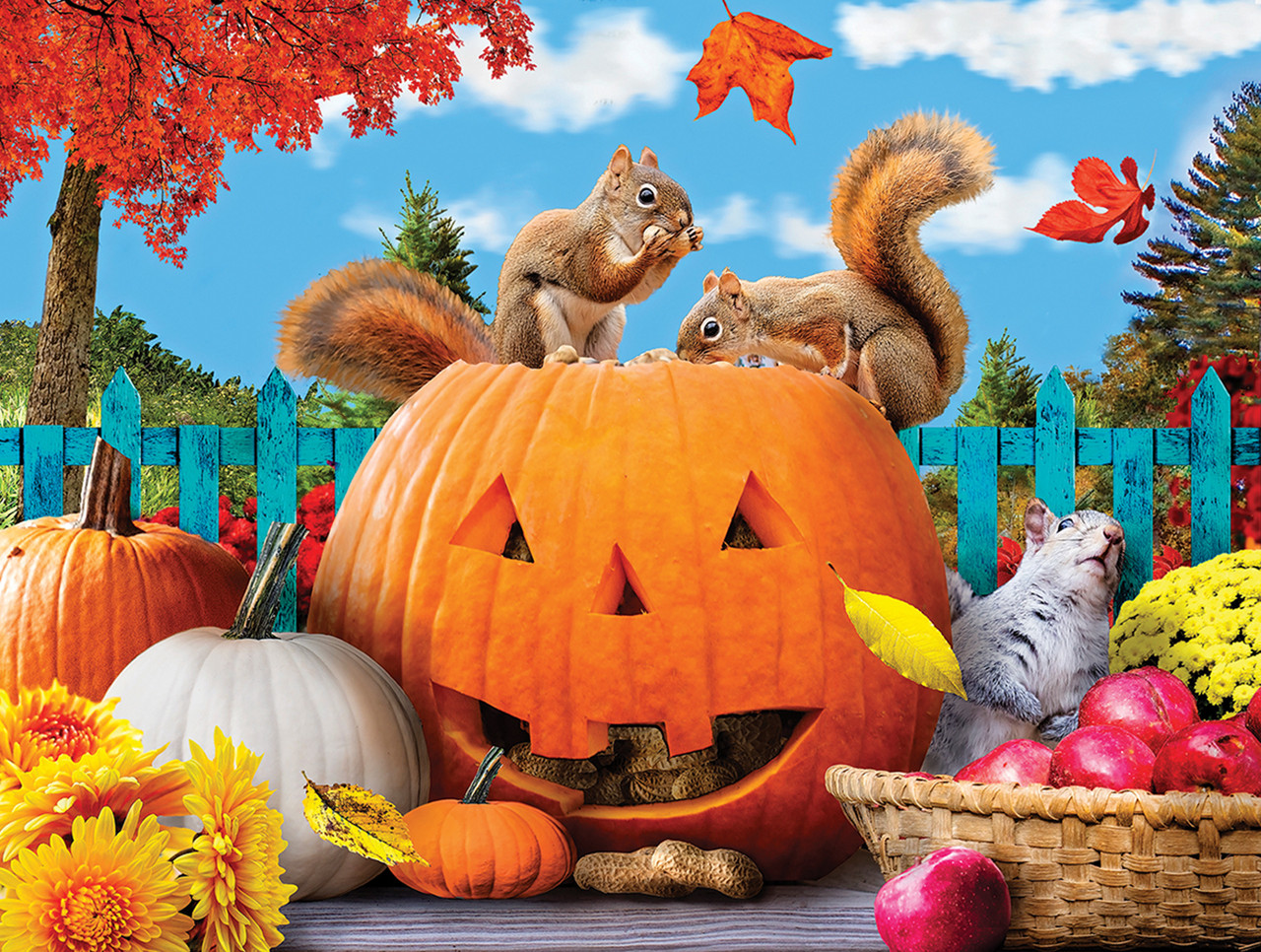 SUNSOUT INC - Fall Feast - 500 pc Jigsaw Puzzle by Artist: Karen