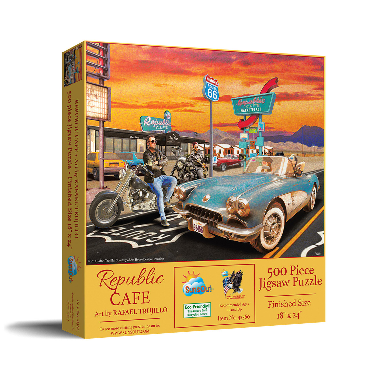 SUNSOUT INC - Republic Cafe - 500 pc Jigsaw Puzzle by Artist