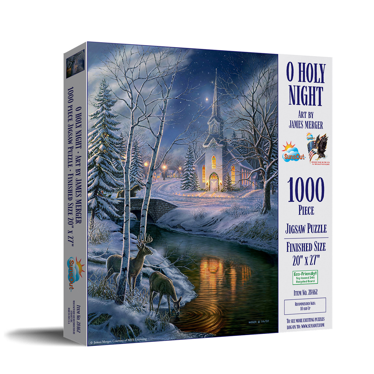 SUNSOUT INC - O Holy Night - 1000 pc Jigsaw Puzzle by Artist: James Meger -  Finished Size 20