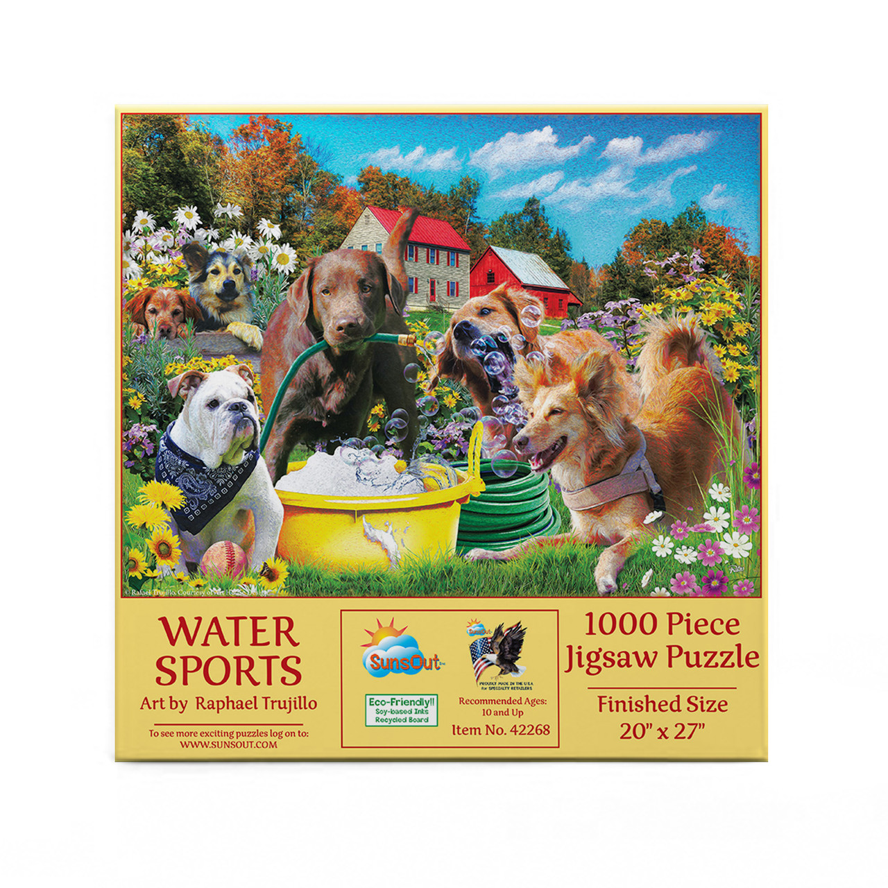 500 Piece Puzzle, Laundry Dogs