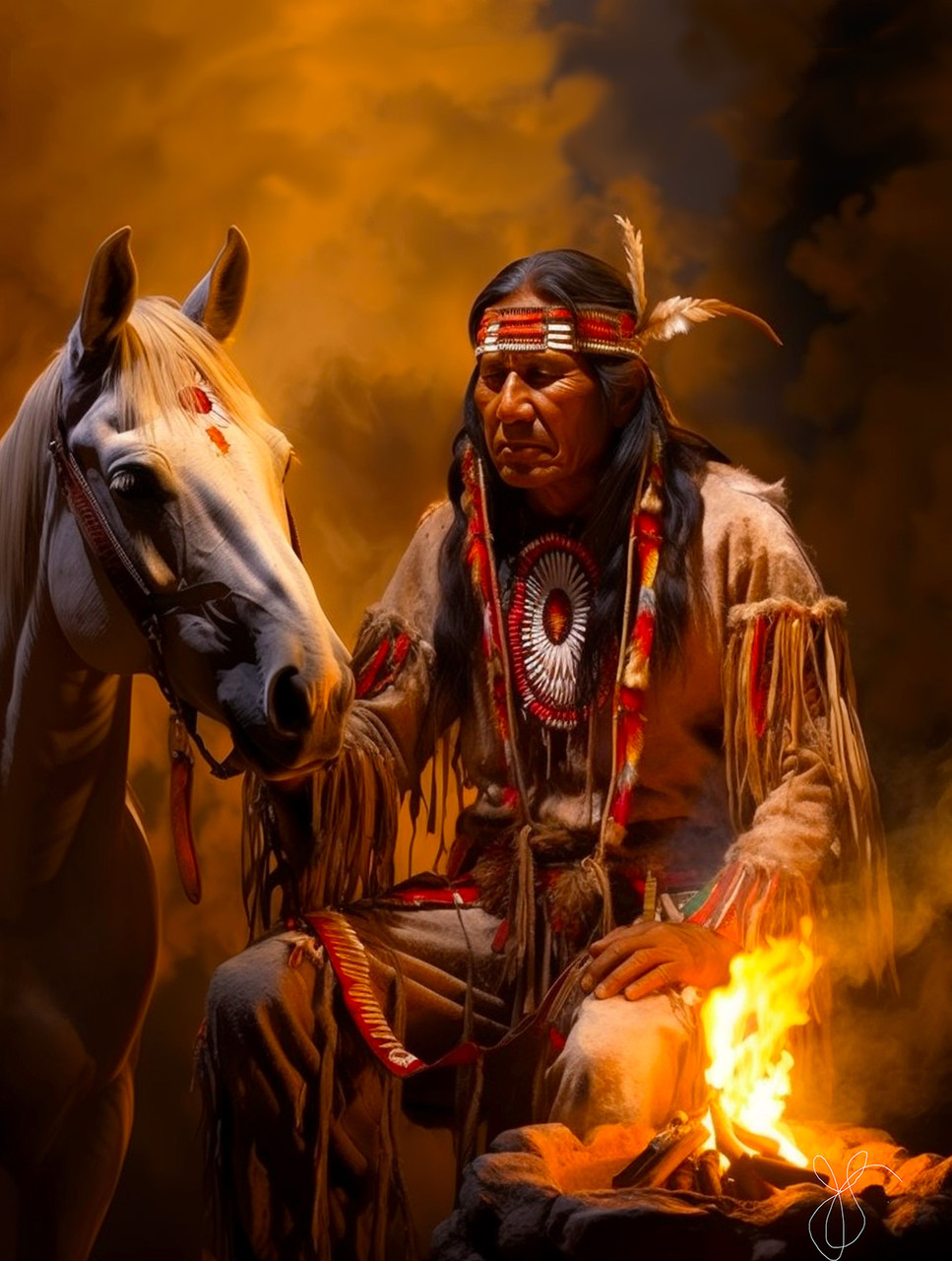 SUNSOUT INC - Midnight Fire - 500 pc Jigsaw Puzzle by Artist: John