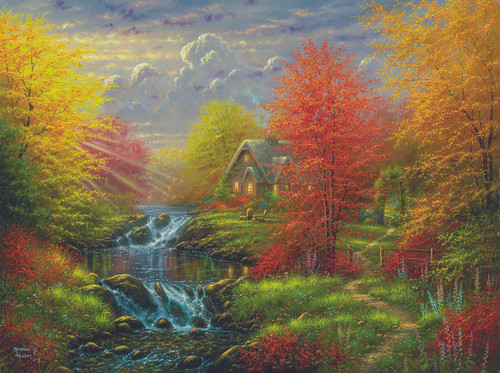 Secluded Cottage 1000 pc Jigsaw Puzzle by SunsOut
