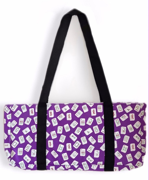 Mah Jongg Purple Color Tiles MJ Designer Logo Soft Replacement Case, includes two matching wraps and a bonus bag, (Replacement Soft Case Only - tiles, trays, racks and pushers not included)