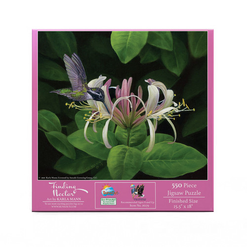SUNSOUT INC - Finding Nectar - 550 pc Jigsaw Puzzle by Artist: Karla Mann - Finished Size 15.5" x 18" - MPN# 26279