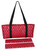 Mah Jongg Full Set Red Designer Logo Soft Case with 166 White Tiles and Four Color Pusher Racks