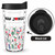 Tumbler 16 oz - Mahj  Tile Design Tritan USA Drinkware (Black Lid) for Mahjong Game