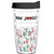 Tumbler 16 oz - Mahj  Tile Design Tritan USA Drinkware (Black Lid) for Mahjong Game
