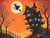 SUNSOUT INC - Haunted Halloween House and Witch 500 piece Jigsaw Puzzle for Adults by Artist: Peggy Collins - Finished Size 18" x 24" - MPN# 71313