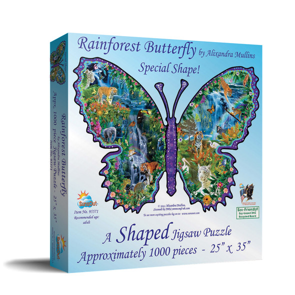 SUNSOUT INC - African Butterfly - 1000 pc Special Shape Jigsaw