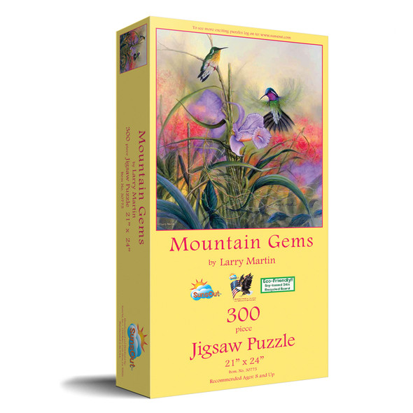 SUNSOUT INC - Mountain Gems - 300 pc Jigsaw Puzzle by Artist: Larry Martin - Finished Size 21" x 24" - MPN# 30775