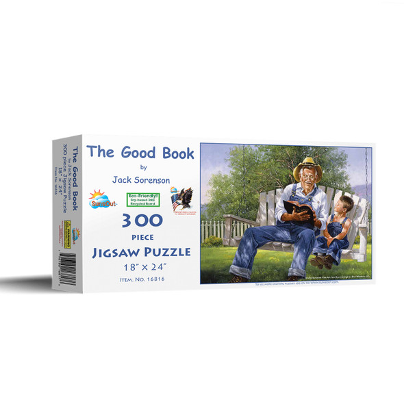 SUNSOUT INC - The Good Book - 300 pc Jigsaw Puzzle by Artist: Jack Sorenson - Finished Size 18" x 24" - MPN# 16816