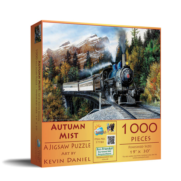 SUNSOUT INC - Autumn Mist - 1000 pc Jigsaw Puzzle by Artist: Kevin Daniel - Finished Size 19" x 30" - MPN# 57780