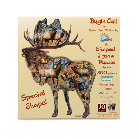 SUNSOUT INC - Bugle Call - 800 pc Special Shape Jigsaw Puzzle by Artist: Cynthie Fisher - Finished Size 26" x 35" - MPN# 96121
