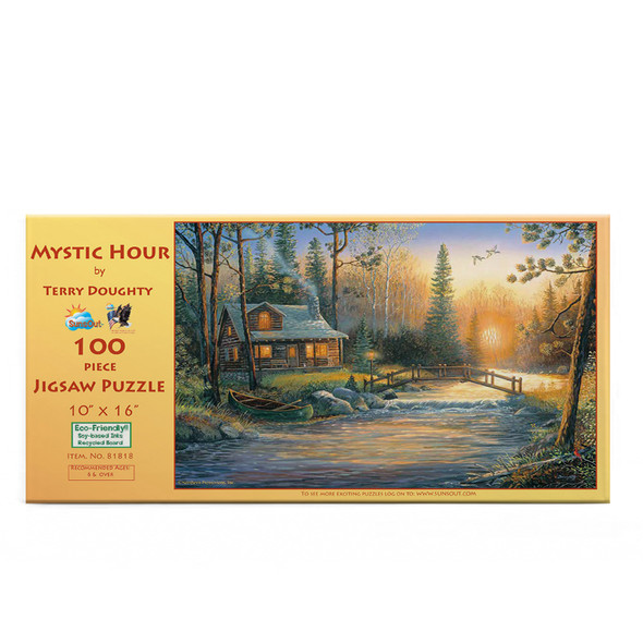 SUNSOUT INC - Mystic Hour - 100 pc Jigsaw Puzzle by Artist: Terry Doughty - Finished Size 10" x 16" - MPN# 81818