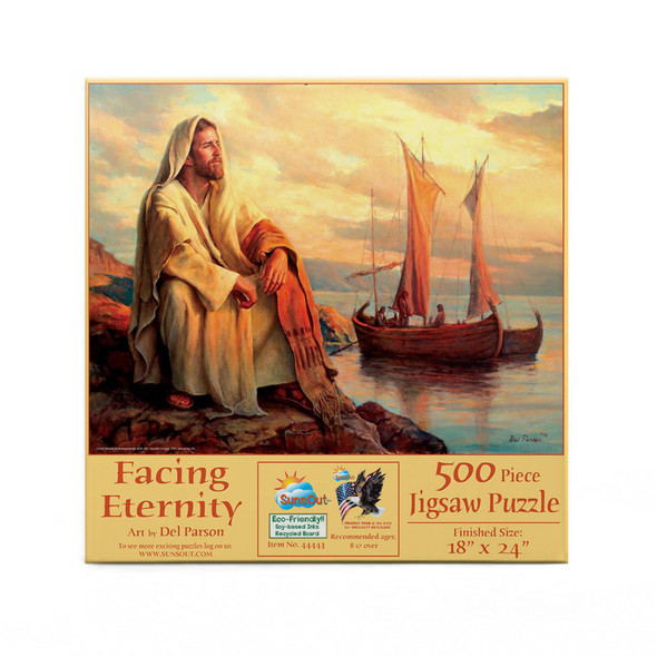 SUNSOUT INC - Facing Eternity - 500 pc Jigsaw Puzzle by Artist: Del Parson - Finished Size 18" x 24" - MPN# 44443 SUNSOUT INC - Facing Eternity - 500 pc Jigsaw Puzzle by Artist: Del Parson - Finished Size 18" x 24" - MPN# 44443