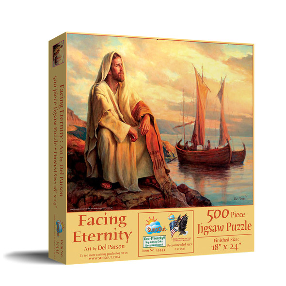 SUNSOUT INC - Facing Eternity - 500 pc Jigsaw Puzzle by Artist: Del Parson - Finished Size 18" x 24" - MPN# 44443