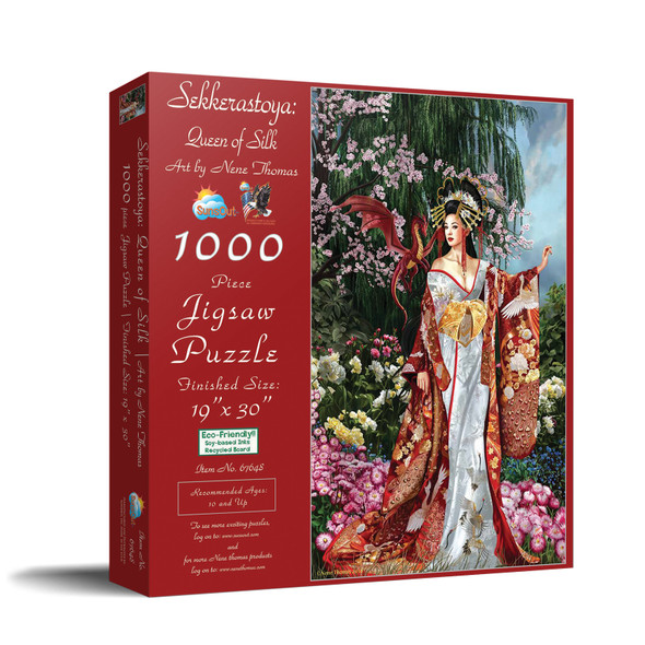SUNSOUT INC - Queen of Silk - 1000 pc Jigsaw Puzzle by Artist: Nene Thomas - Finished Size 19" x 30" - MPN# 67648