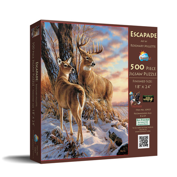 SUNSOUT INC - Escapade - 500 pc Jigsaw Puzzle by Artist: Rosemary Millette - Finished Size 18" x 24" - MPN# 30907