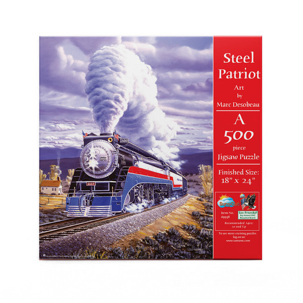SUNSOUT INC - Steel Patriot - 500 pc Jigsaw Puzzle by Artist: Marc Desobeau - Finished Size 18" x 24" - MPN# 69938