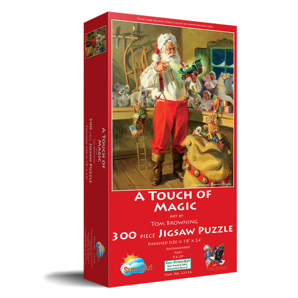 SUNSOUT INC - A Touch of Magic - 300 pc Jigsaw Puzzle by Artist: Tom Browning - Finished Size 18" x 24" Christmas - MPN# 32126