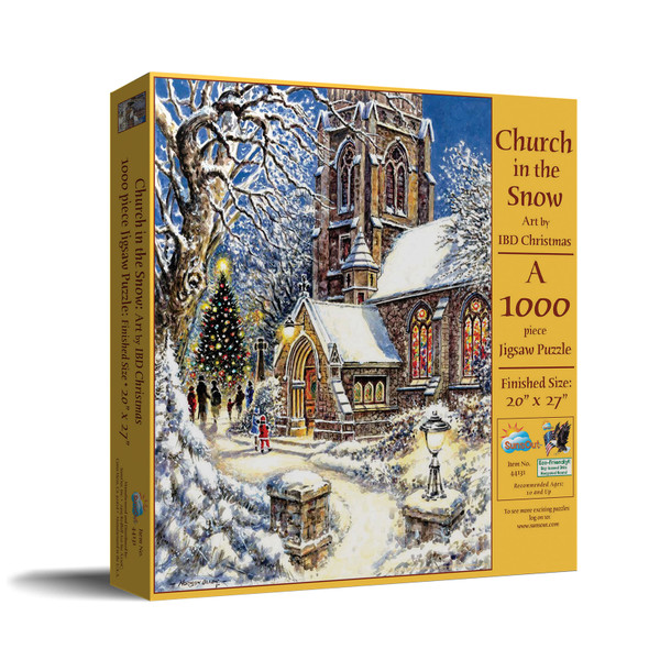 Church in the Snow 1000 pc Jigsaw Puzzle by SunsOut
