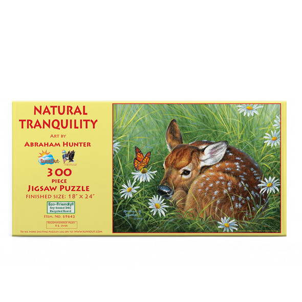 SUNSOUT INC - Natural Tranquility - 300 pc Jigsaw Puzzle by Artist: Abraham Hunter - Finished Size 18" x 24" - MPN# 69642