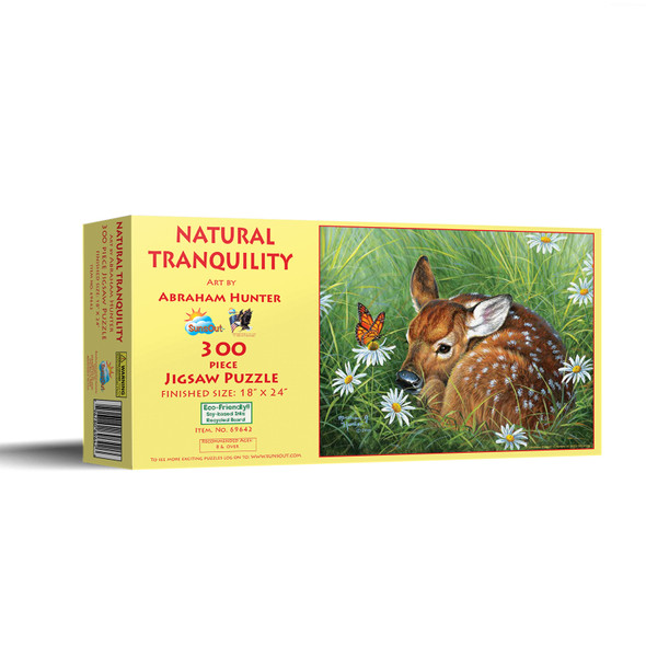 SUNSOUT INC - Natural Tranquility - 300 pc Jigsaw Puzzle by Artist: Abraham Hunter - Finished Size 18" x 24" - MPN# 69642