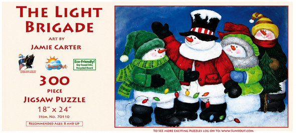 SUNSOUT INC - The Light Brigade - 300 pc Jigsaw Puzzle by Artist: Jamie Carter - Finished Size 18" x 24" Christmas - MPN# 70130