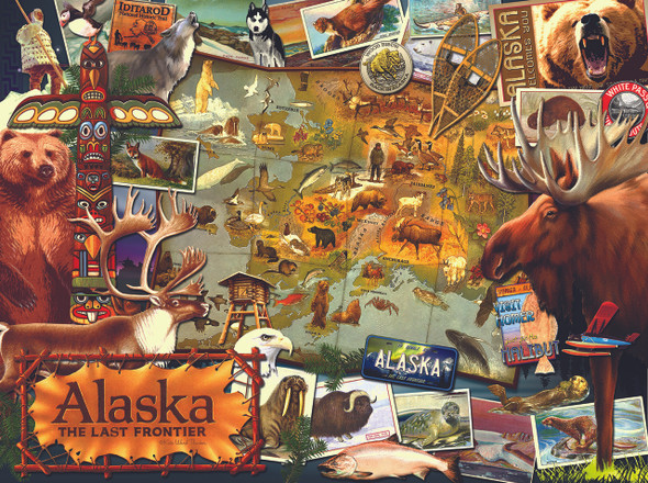 SUNSOUT INC - Alaska, the Final Frontier - 1000 pc Jigsaw Puzzle by Artist: Kate Ward Thacker - Finished Size 20" x 27" - MPN# 70016