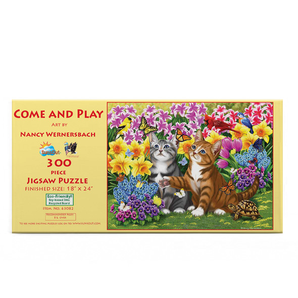SUNSOUT INC - Come and Play - 300 pc Jigsaw Puzzle by Artist: Nancy Wernersbach - Finished Size 18" x 24" - MPN# 63082