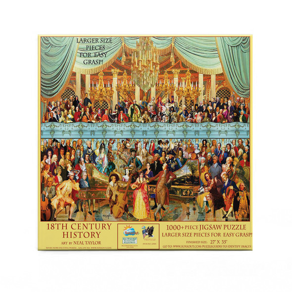 SUNSOUT INC - 18th Century History - 1000 pc Large Pieces Jigsaw Puzzle by Artist: Neal Taylor - Finished Size 27" x 35" - MPN# 61501
