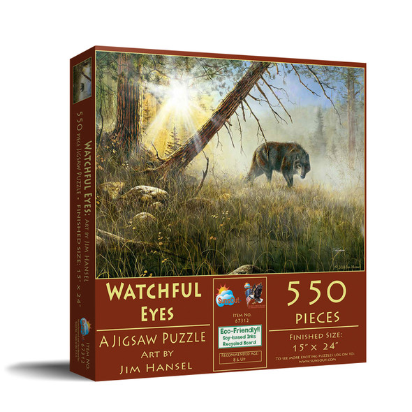 Watchful Eyes 550 pc Jigsaw Puzzle by SunsOut