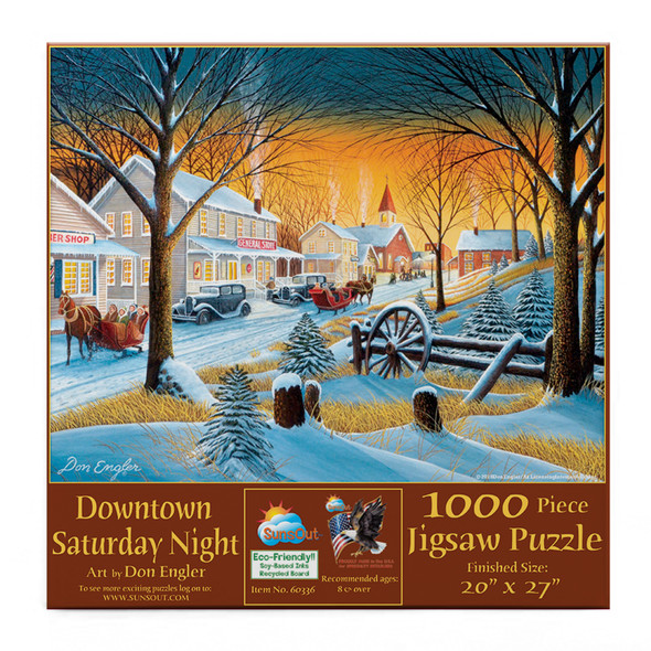 SUNSOUT INC - Downtown Saturday Night - General Store -1000 pc Jigsaw Puzzle # 60336